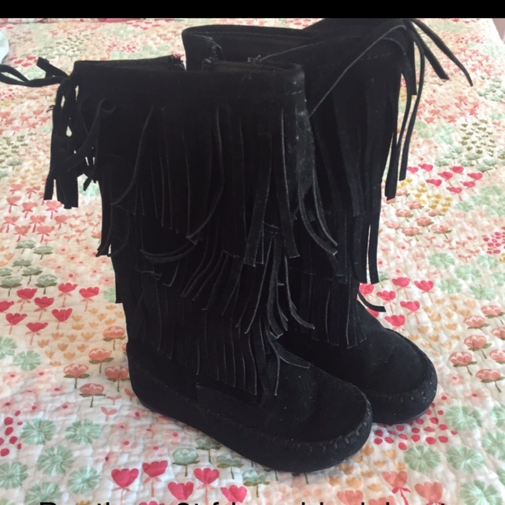 Boutique toddler girls fringe boots